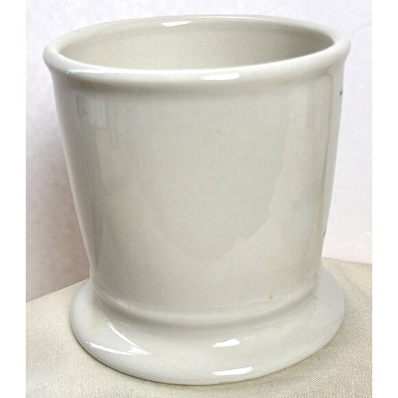 Letter K Monogram Mug Anthropologie Coffee Cup Shave Style 1 Finger Handle Retro - Picture 2 of 6
